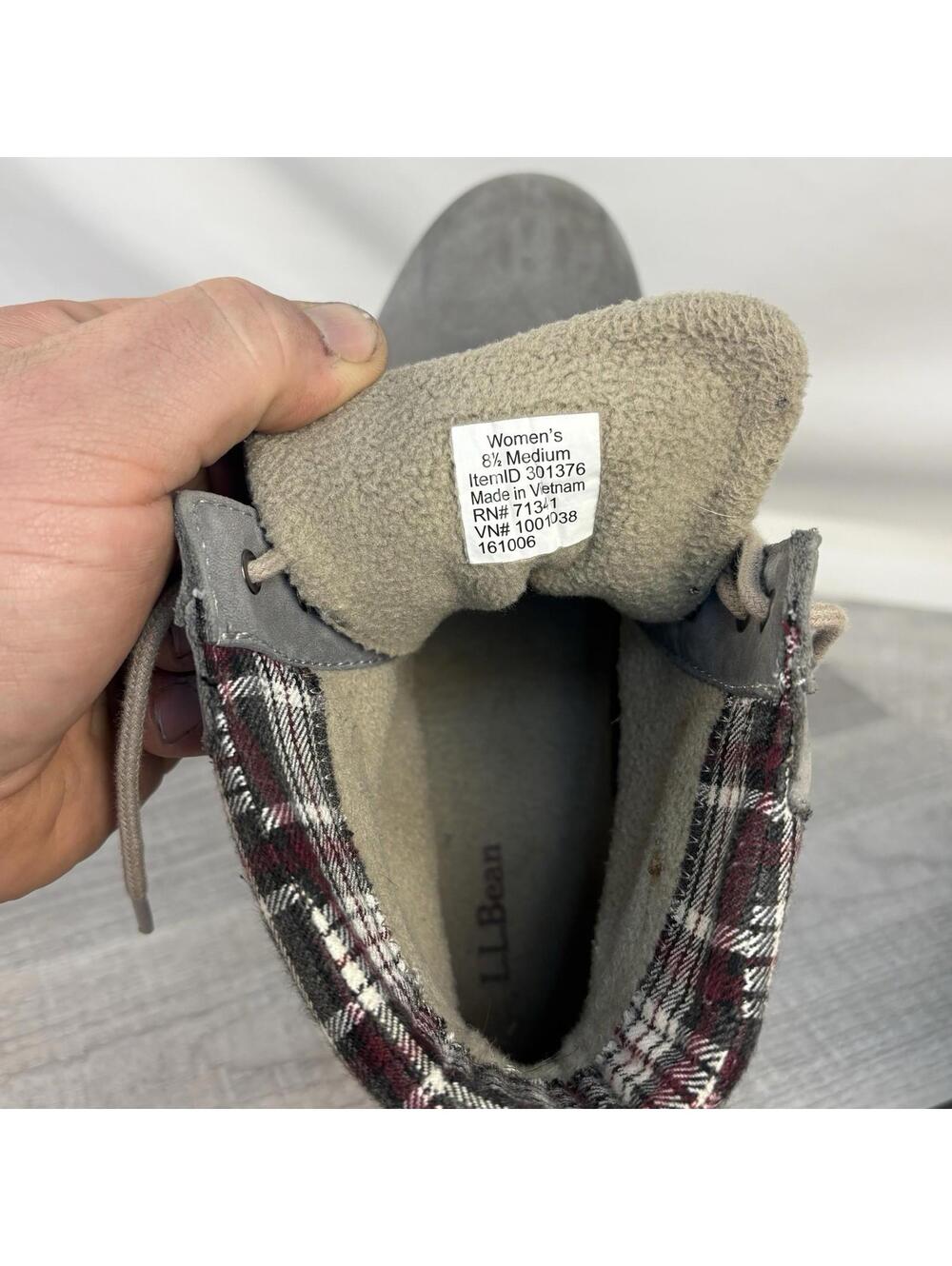 L.L. Bean Women's Suede Hiking Boots 8.5M - Picture 12 of 14